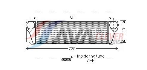 AVA QUALITY COOLING Intercooler BW4376
