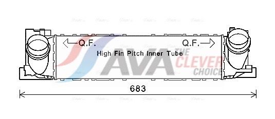 AVA QUALITY COOLING Intercooler BW4467