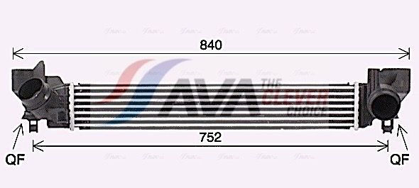 AVA QUALITY COOLING Intercooler BW4579