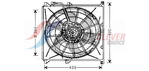 AVA QUALITY COOLING Ventola, Raffreddamento motore BW7503