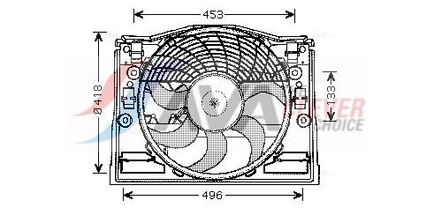 AVA QUALITY COOLING Ventola, Raffreddamento motore BW7513