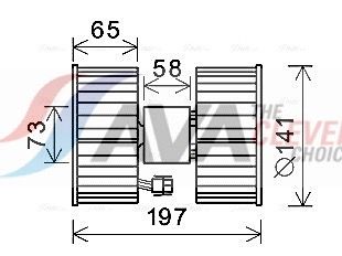 AVA QUALITY COOLING Ventilatore abitacolo BW8483