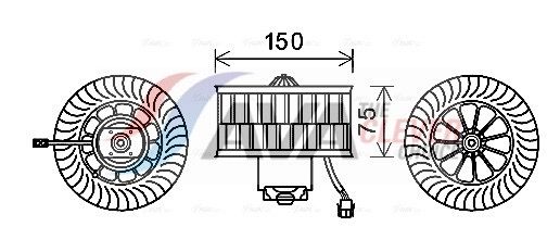 AVA QUALITY COOLING Ventilatore abitacolo BW8485