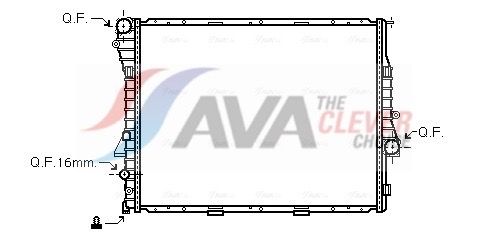AVA QUALITY COOLING Radiatore, Raffreddamento motore BWA2275