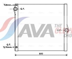 AVA QUALITY COOLING Radiatore, Raffreddamento motore BWA2436