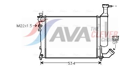 AVA QUALITY COOLING Radiatore, Raffreddamento motore CN2167