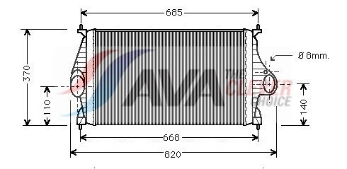 AVA QUALITY COOLING Intercooler CN4050