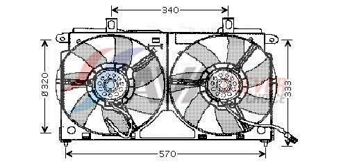 AVA QUALITY COOLING Ventola, Raffreddamento motore CN7523