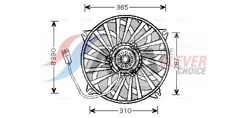 AVA QUALITY COOLING Ventola, Raffreddamento motore CN7533