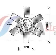 AVA QUALITY COOLING Ventola, Raffreddamento motore CN7553