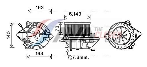 AVA QUALITY COOLING Ventilatore abitacolo CN8508