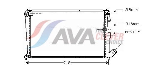 AVA QUALITY COOLING Radiatore, Raffreddamento motore CNA2010