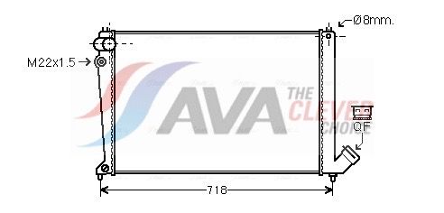 AVA QUALITY COOLING Radiatore, Raffreddamento motore CNA2105