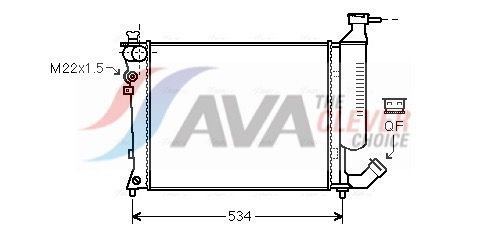 AVA QUALITY COOLING Radiatore, Raffreddamento motore CNA2154