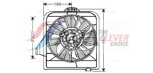 AVA QUALITY COOLING Ventola, Raffreddamento motore CR7504