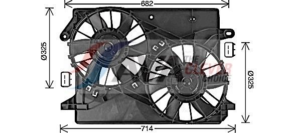 AVA QUALITY COOLING Ventola, Raffreddamento motore CR7513