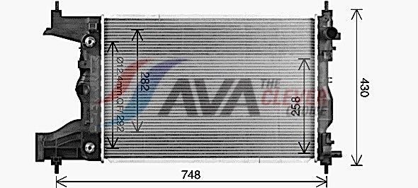 AVA QUALITY COOLING Radiatore, Raffreddamento motore CT2086
