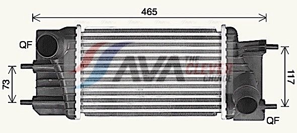 AVA QUALITY COOLING Intercooler DN4460