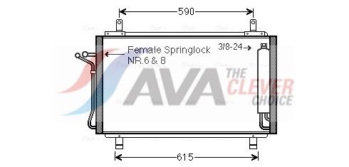 AVA QUALITY COOLING Condensatore, Climatizzatore DN5329D