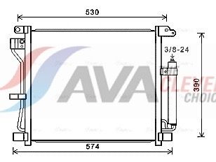 AVA QUALITY COOLING Condensatore, Climatizzatore DN5403D