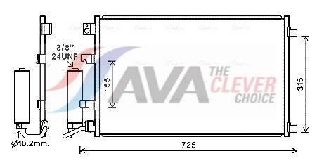 AVA QUALITY COOLING Condensatore, Climatizzatore DN5420D