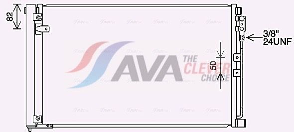 AVA QUALITY COOLING Condensatore, Climatizzatore DN5452D