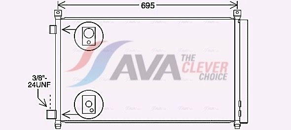 AVA QUALITY COOLING Condensatore, Climatizzatore DN5456D