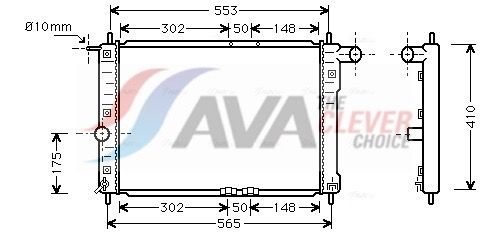AVA QUALITY COOLING Radiatore, Raffreddamento motore DW2039