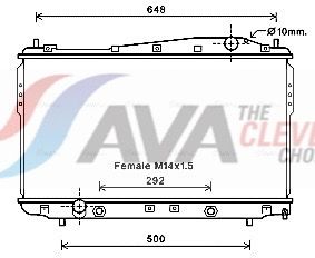 AVA QUALITY COOLING Radiatore, Raffreddamento motore DW2135