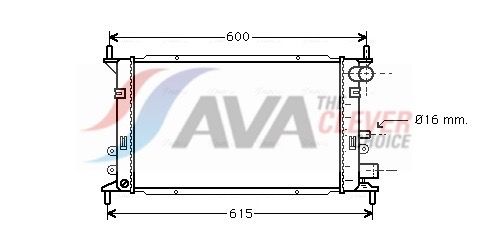 AVA QUALITY COOLING Radiatore, Raffreddamento motore FD2148