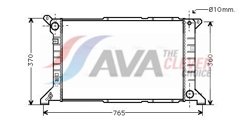 AVA QUALITY COOLING Radiatore, Raffreddamento motore FD2204