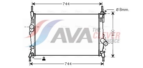 AVA QUALITY COOLING Radiatore, Raffreddamento motore FD2403