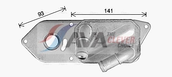 AVA QUALITY COOLING Radiatore olio, Olio motore FD3666