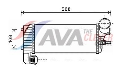AVA QUALITY COOLING Intercooler FD4574