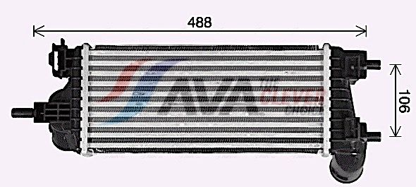 AVA QUALITY COOLING Intercooler FD4662