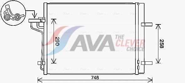 AVA QUALITY COOLING Condensatore, Climatizzatore FD5647D