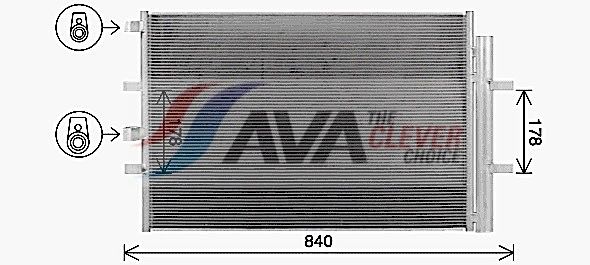 AVA QUALITY COOLING Condensatore, Climatizzatore FD5675D