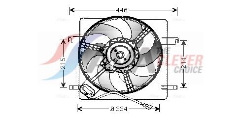 AVA QUALITY COOLING Ventola, Raffreddamento motore FD7515