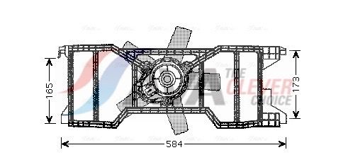 AVA QUALITY COOLING Ventola, Raffreddamento motore FD7540