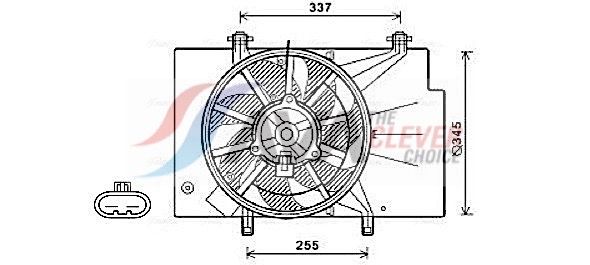 AVA QUALITY COOLING Ventola, Raffreddamento motore FD7557