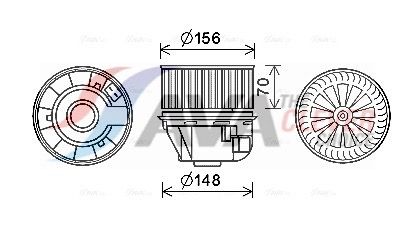 AVA QUALITY COOLING Ventilatore abitacolo FD8611