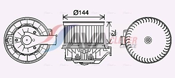 AVA QUALITY COOLING Ventilatore abitacolo FD8632