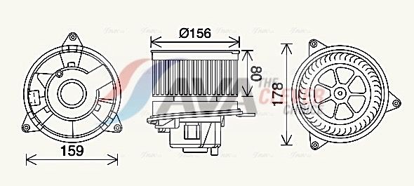 AVA QUALITY COOLING Ventilatore abitacolo FD8638
