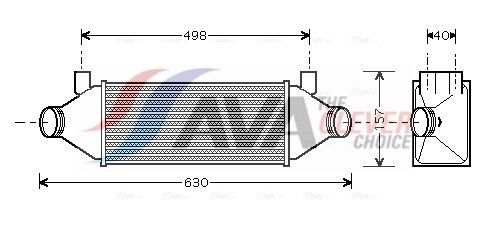 AVA QUALITY COOLING Intercooler FDA4314