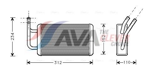 AVA QUALITY COOLING Scambiatore calore, Riscaldamento abitacolo FDA6215