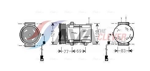 AVA QUALITY COOLING Compressore, Climatizzatore FDAK289