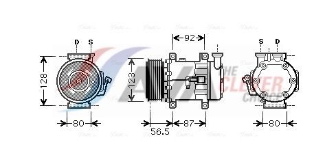 AVA QUALITY COOLING Compressore, Climatizzatore FDK432