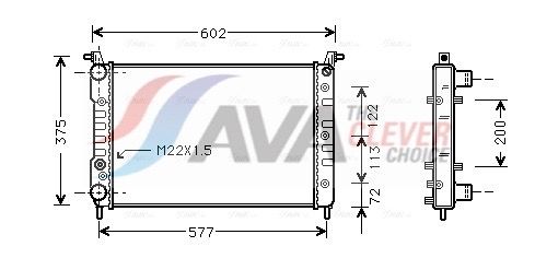 AVA QUALITY COOLING Radiatore, Raffreddamento motore FT2224
