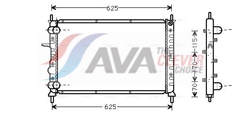 AVA QUALITY COOLING Radiatore, Raffreddamento motore FT2231