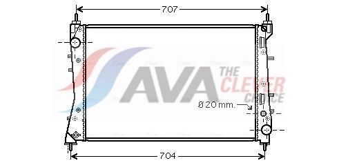 AVA QUALITY COOLING Radiatore, Raffreddamento motore FT2359